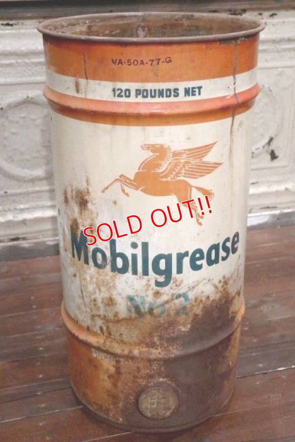 画像1: dp-190201-10 Mobilgrease / 1940's Motor Oil Can