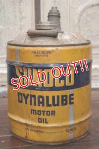 dp-190201-08 SUNOCO / 1950's 5 Gallons Dynalube Motor Oil Can
