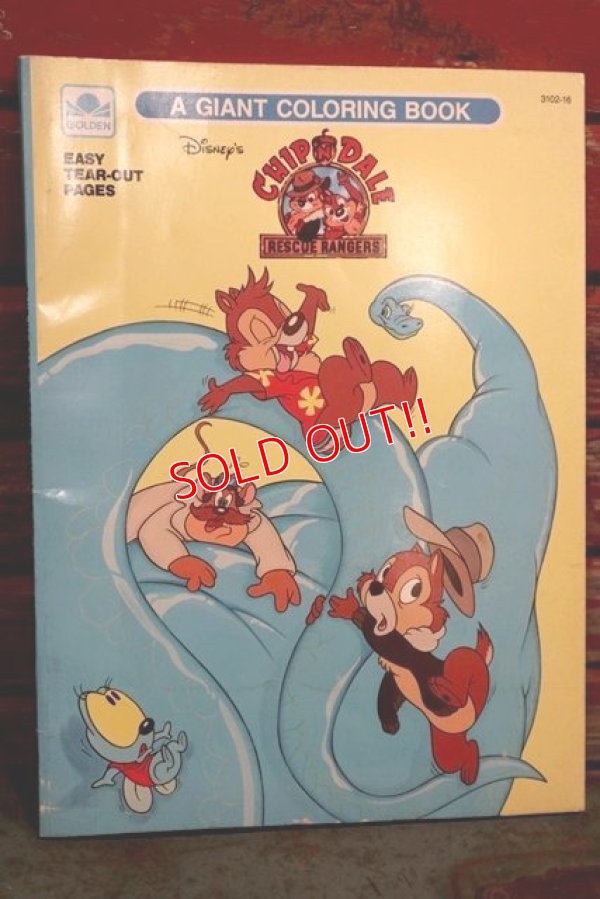 画像1: ct-1902021-34 Chip 'n Dale Rescue Rangers / 1990's Coloring Book