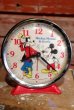 画像1: ct-190101-60 Mickey Mouse & Goofy / Bradley 1970's Alarm Clock (1)
