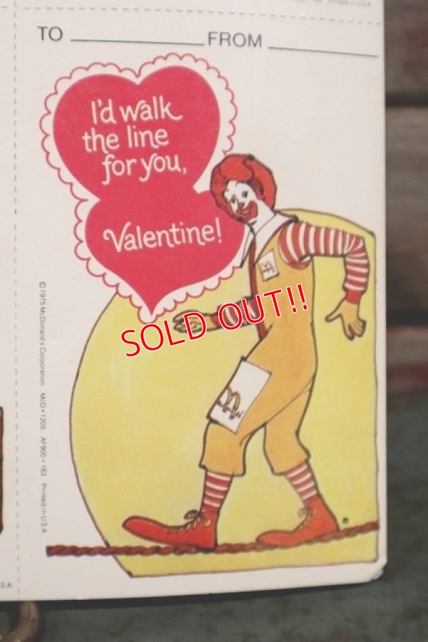 画像4: ct-140701-16  McDonald's / 1975 Valentine's Card