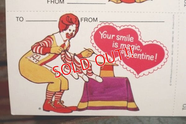 画像3: ct-140701-16  McDonald's / 1975 Valentine's Card