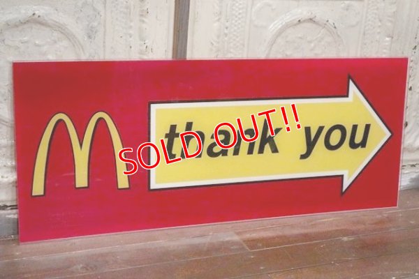 画像1: dp-190201-37 McDonald's / Drive-thru Sign "thank you"
