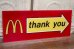 画像1: dp-190201-37 McDonald's / Drive-thru Sign "thank you" (1)