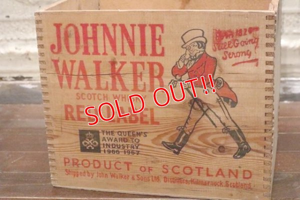 画像2: dp-190201-23 Johnnie Walker / Vintage Wood Box