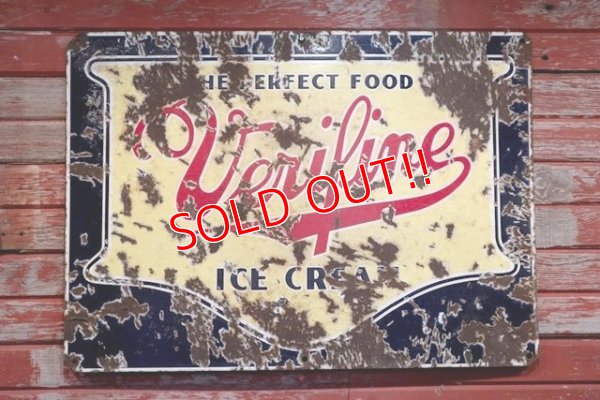 画像1: dp-190201-14 Verifine Ice / 1940's Porcelain Enamel Sign