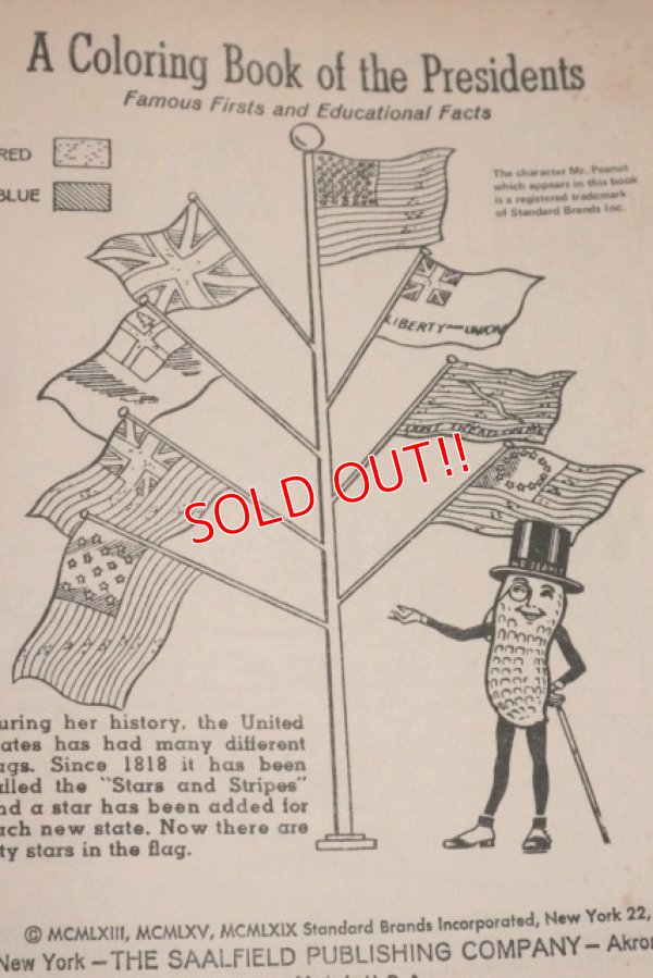 画像3: ct-151001-31 Planters / Mr.Peanut 1970's Presidents of the United State To Color Book