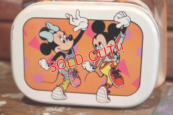 画像2: ct-190101-38 Mickey Mouse & Minnie Mouse / 1980's Tin Can