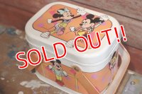 ct-190101-38 Mickey Mouse & Minnie Mouse / 1980's Tin Can