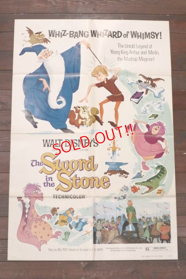 画像1: ct-1902021-51 The Sword in the Stone / 1970's Movie Poster