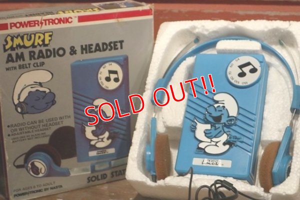 画像1: ct-1902021-56 Smurfs / 1980's AM Radio and Headset