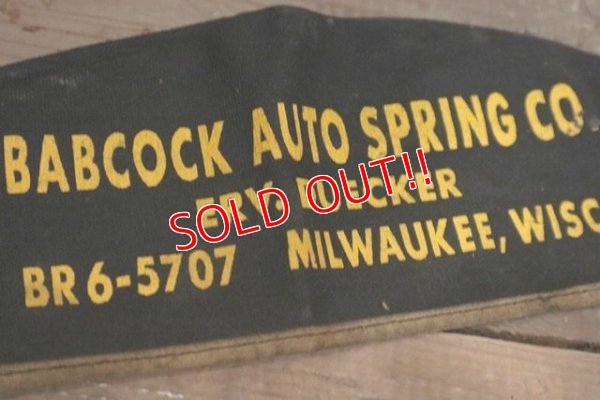 画像4: dp-190201-91 Barcock Auto Spring Co. / Vintage Serviceman Hat