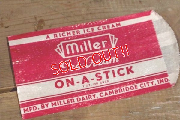 画像1: dp-190201-92 Miller / Ice Cream ON-A-STICK Paper Bag