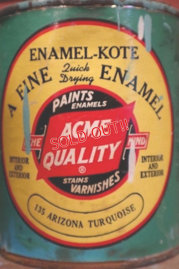 画像2: dp-150115-08 ACME QUALITY / Vintage Enamel-Kote Can