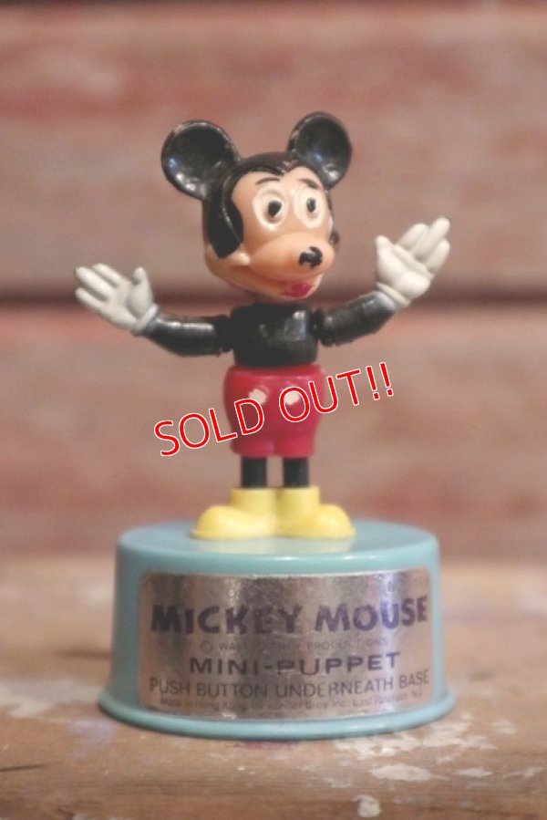 画像1: ct-160901-151 Mickey Mouse / Kohner Bros 1970's Mini Push Puppet