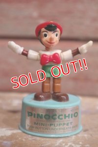 ct-160901-151 Pinocchio / Kohner Bros 1970's Mini Push Puppet