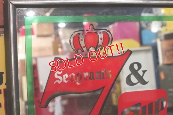 画像3: dp-190301-25 7up×Seagram's Seven Crown / 1980's Pub Mirror