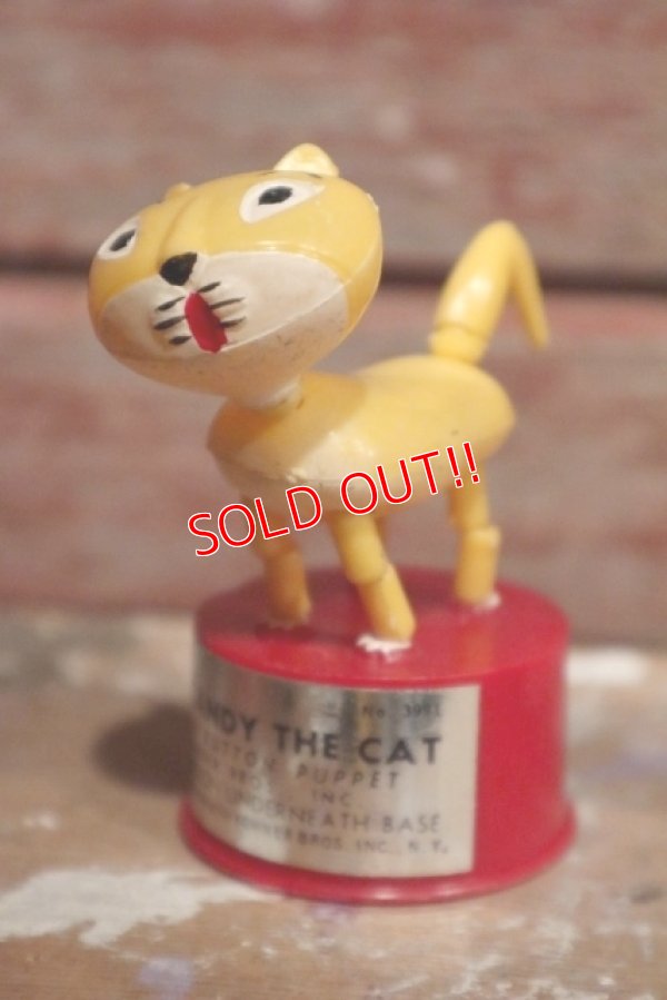 画像1: ct-160901-151 Candy the Cat / 1970's Push Puppet