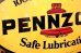 画像2: dp-190301-14 PENNZOIL / 1950's-1960's W-side Metal Sign (2)