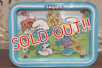 ct-190301-35 Smurf / 1980's Kid's Tin Table