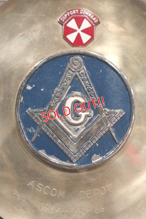 画像2: dp-190301-16 Freemasonry / 1960's Metal Plate