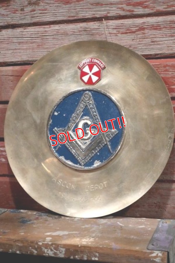 画像1: dp-190301-16 Freemasonry / 1960's Metal Plate