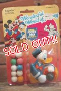 ct-190301-26 Donald Duck / Superior 1980's Gum Ball Pocket Pack Dispenser