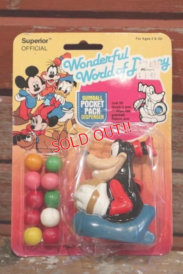 画像1: ct-190301-27 Goofy / Superior 1980's Gum Ball Pocket Pack Dispenser