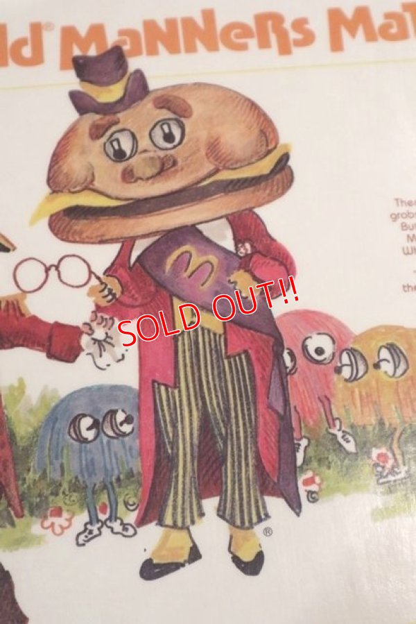 画像3: ct-190301-46 McDonald's / 1970's Place Mat "Mayor McCheese & Captain Krook"