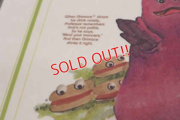 画像4: ct-1902021-80 McDonald's / 1970's Place Mat "Grimace & Professor"