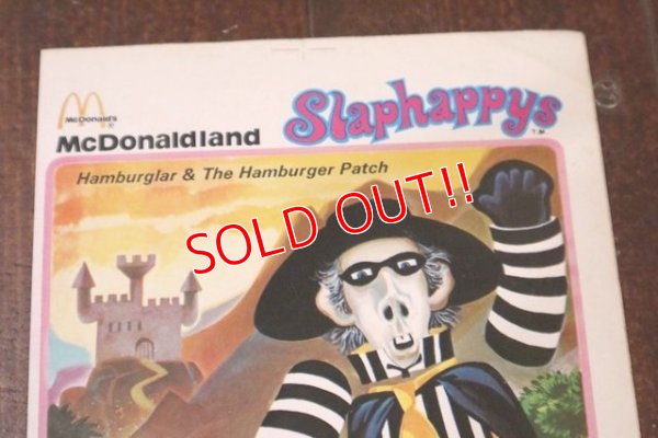 画像2: ct-190301-51 McDonaldland / 1970's Slaphappys Sticker "Hamburglar & The Hamburger Patch"