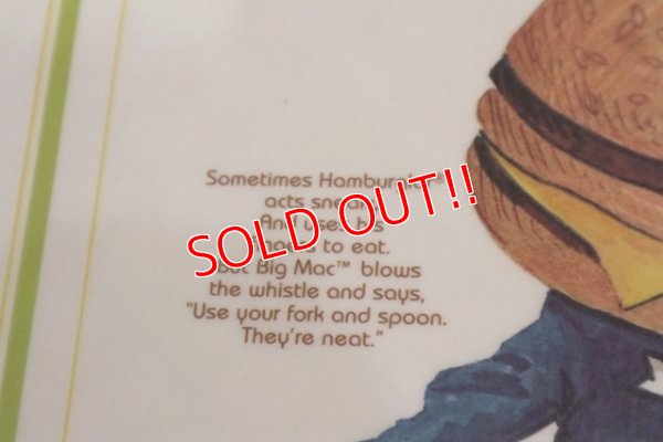 画像4: ct-190301-45 McDonald's / 1970's Place Mat "Big Mac Police & Hamburglar"