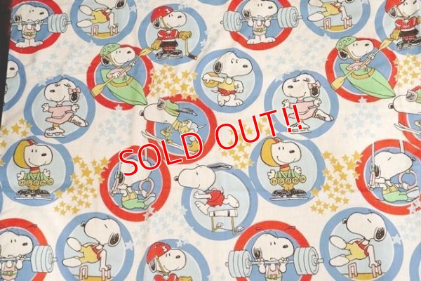 画像2: ct-190301-43 Snoopy / 1970's-1980's Double Size Sheet