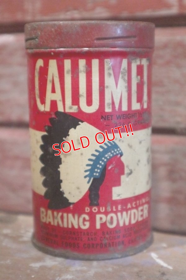 画像1: dp-190301-43 CALUMET / Vintage Baking Powder Can