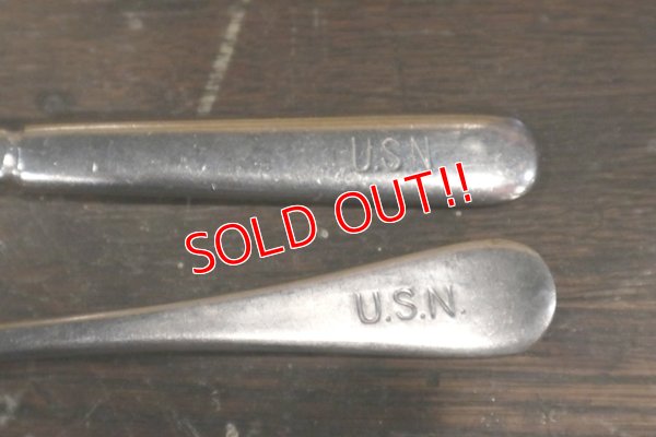 画像3: dp-190301-47 U.S.NAVY / Vintage Fork & Knife Set