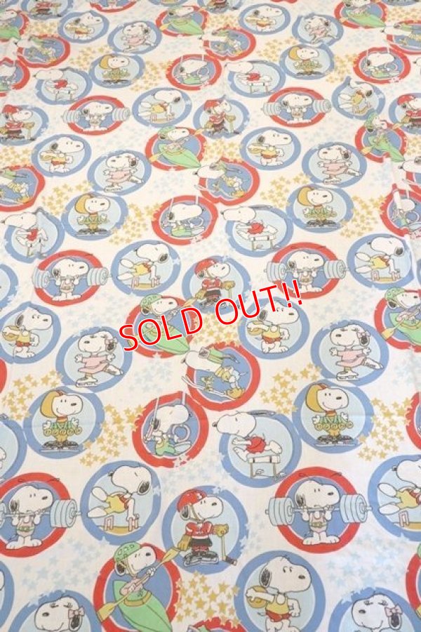 画像1: ct-190301-43 Snoopy / 1970's-1980's Double Size Sheet