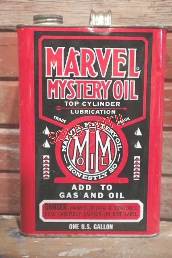 画像1: dp-190301-45 Marvel Mystery Oil / Vintage ONE U.S.Gallon Can