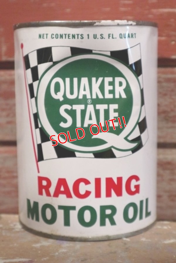 画像1: dp-190201-13 QUAKER STATE / 1960's Racing Motor Oil Can