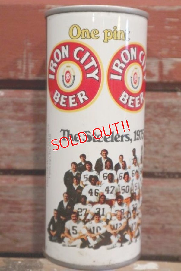 画像1: dp-190301-34 Pittsburgh Steelers / 1975 Super Bowl Camp Beer Can