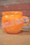 ct-190401-84 Pillsbury / 1970's Funny Face Plastic Mug "Jolly Olly Orange" Unpainted