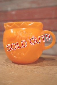 ct-190401-84 Pillsbury / 1970's Funny Face Plastic Mug "Jolly Olly Orange" Unpainted