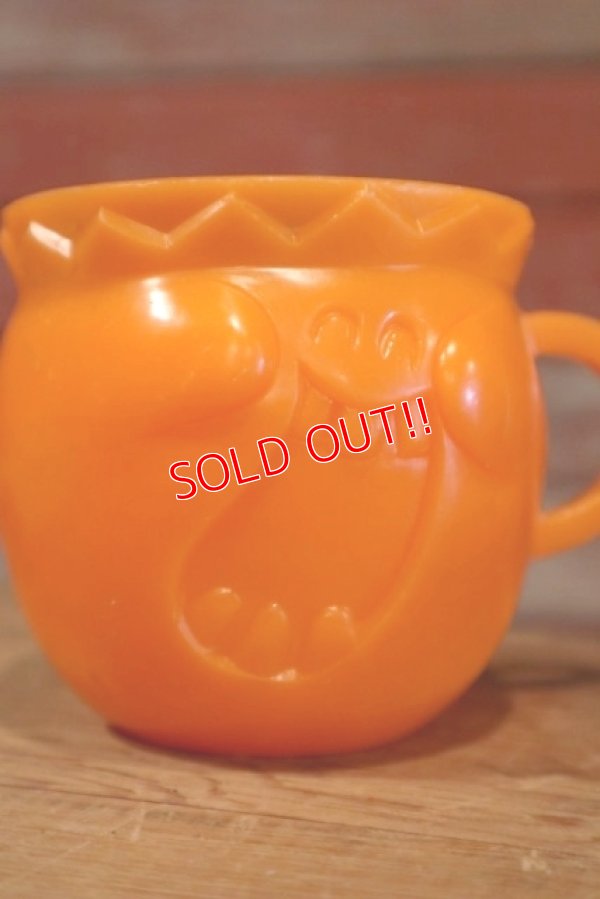 画像2: ct-190401-84 Pillsbury / 1970's Funny Face Plastic Mug "Jolly Olly Orange" Unpainted