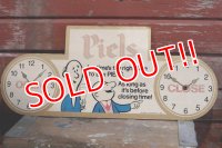ct-190401-65 Piels Beer / 1950's-1960's OPEN・CLOSE Cardboard Sign