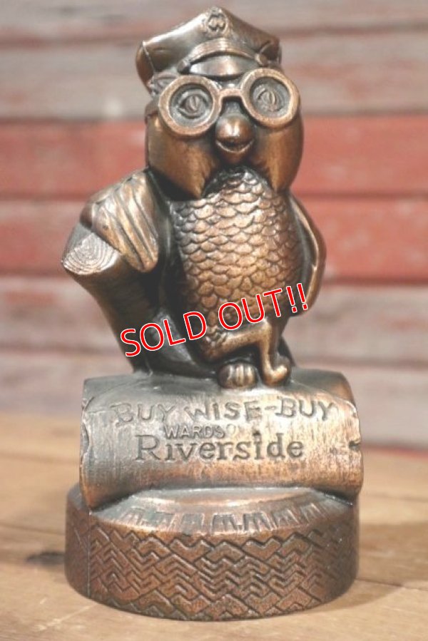 画像1: ct-190401-71 Riverside Tire / 1970's Owl Coin Bank