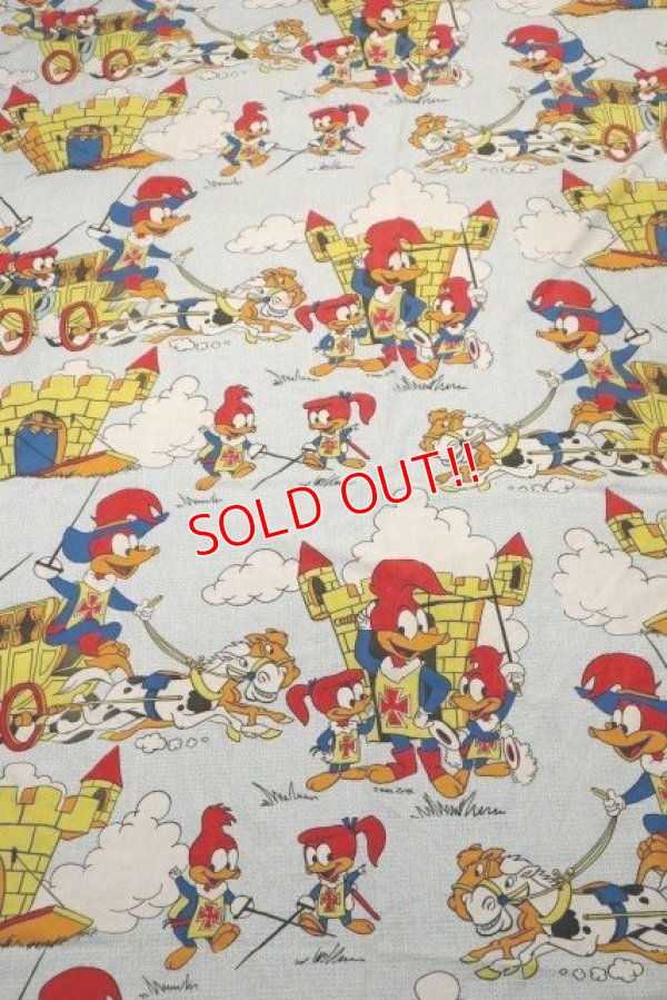 画像1: ct-190402-30 Woody Woodpecker / 1970's Flat Sheet  (Twin)