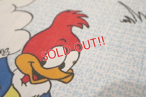 画像6: ct-190402-30 Woody Woodpecker / 1970's Flat Sheet  (Twin)