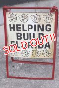 ct-190401-05 Reddy Kilowatt / 1950's-1960's Stand Sign "Helping Build Florida"