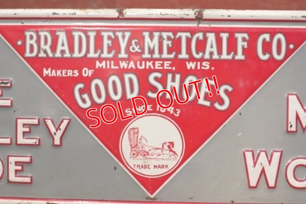 画像2: dp-190402-19 Bradley-Metcalf Shoe Company / 1920's-1930's Metal Sign