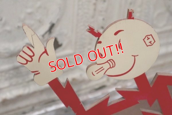 画像6: ct-190401-03 Reddy Kilowatt / Vintage Wood Sign