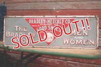 dp-190402-19 Bradley-Metcalf Shoe Company / 1920's-1930's Metal Sign